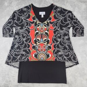 Joseph Ribkoff Womens Tunic Top Stretch Size 6